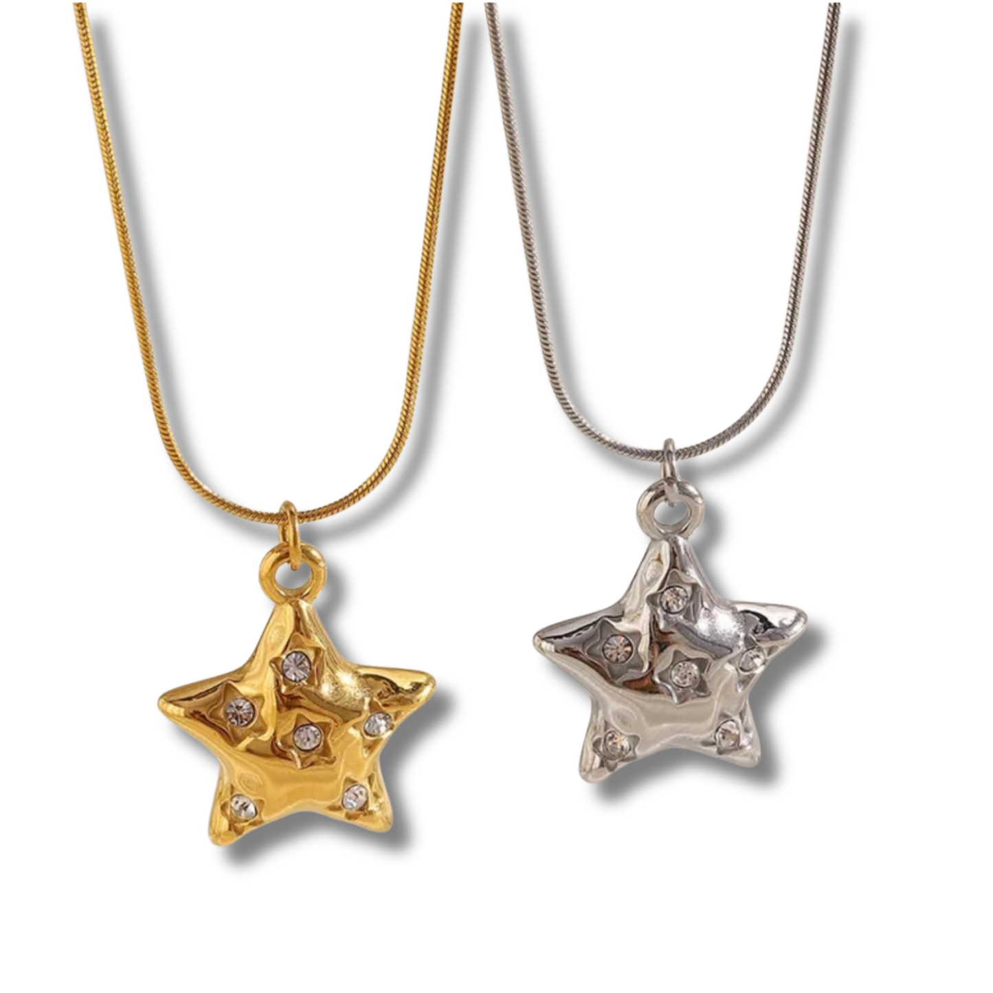 Rhinestone Star Necklace