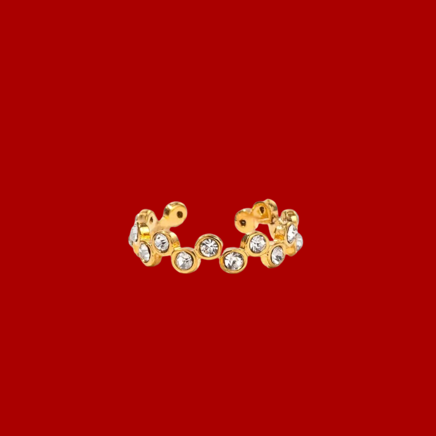 Silver & Gold Sparkly Ring