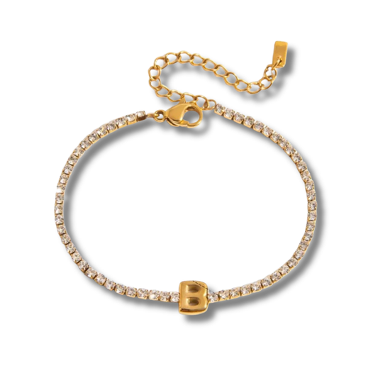 Initial Tennis Bracelet