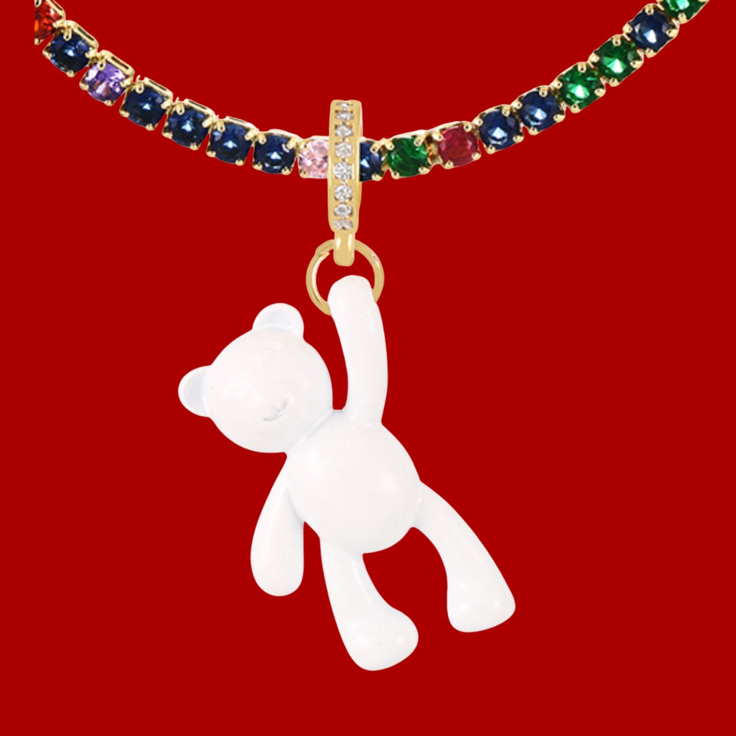 Sparkly Bear Necklace