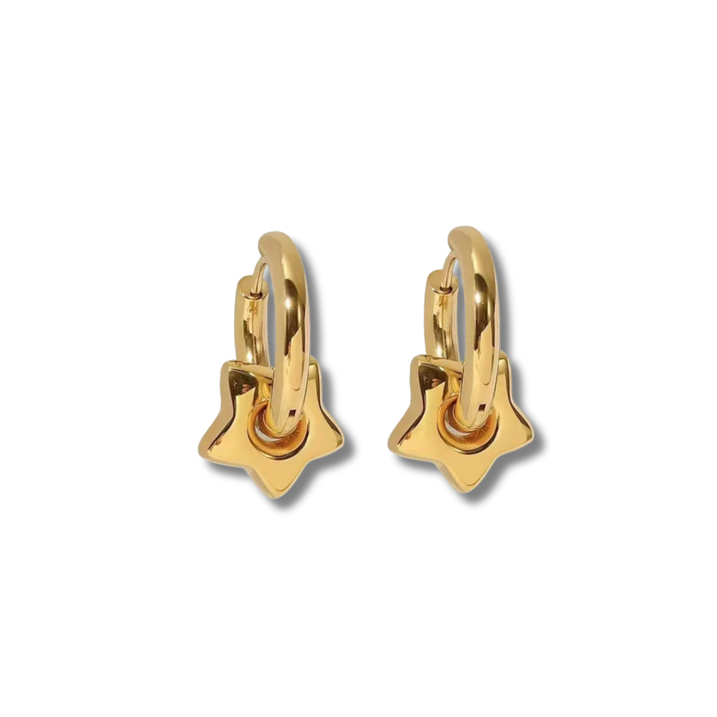Star Hoop Earrings