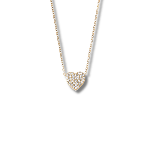 Heart Rhinestone Necklace