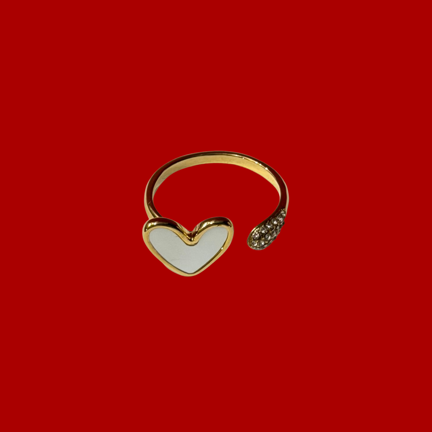 Sparkly Heart Ring