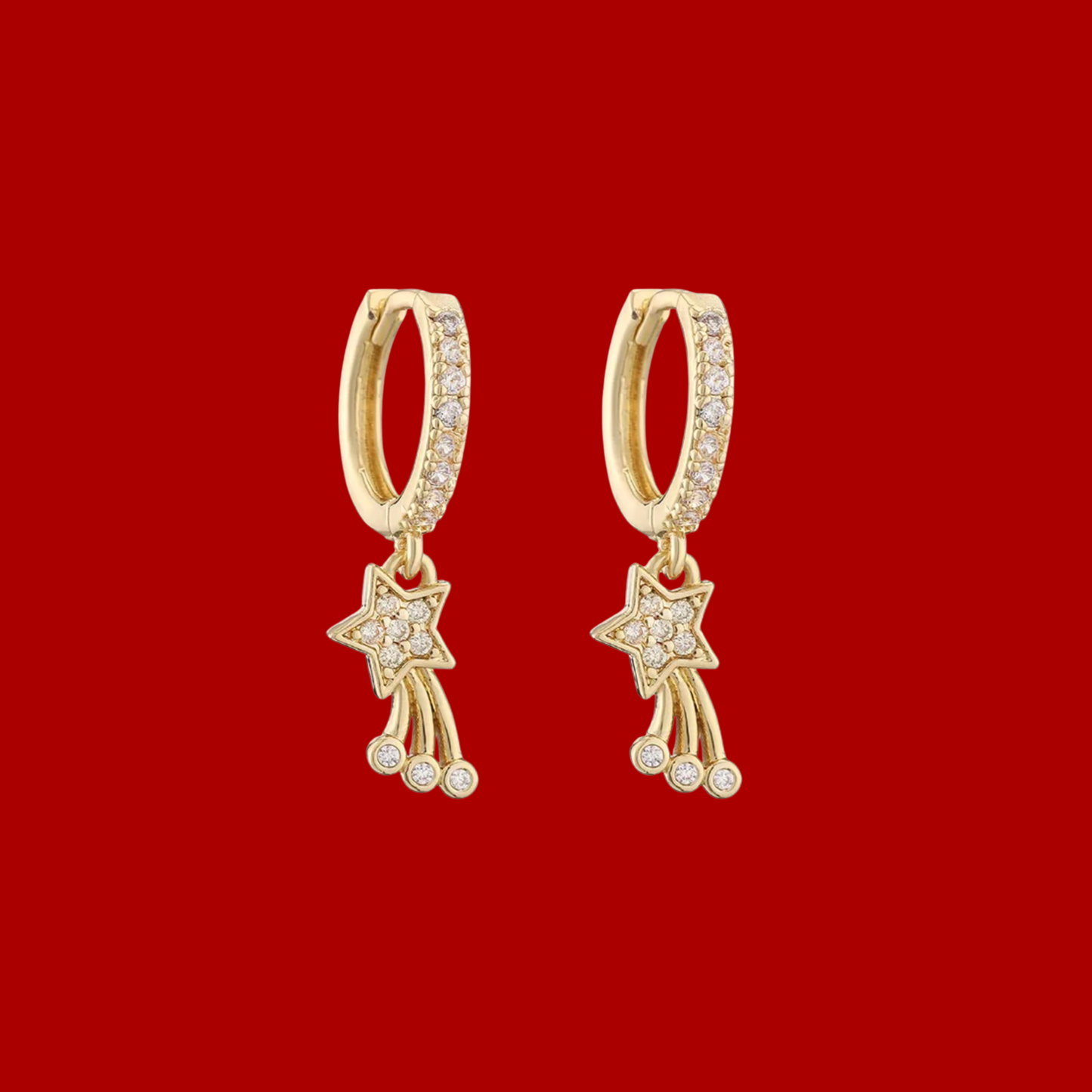 Star Huggie Earrings