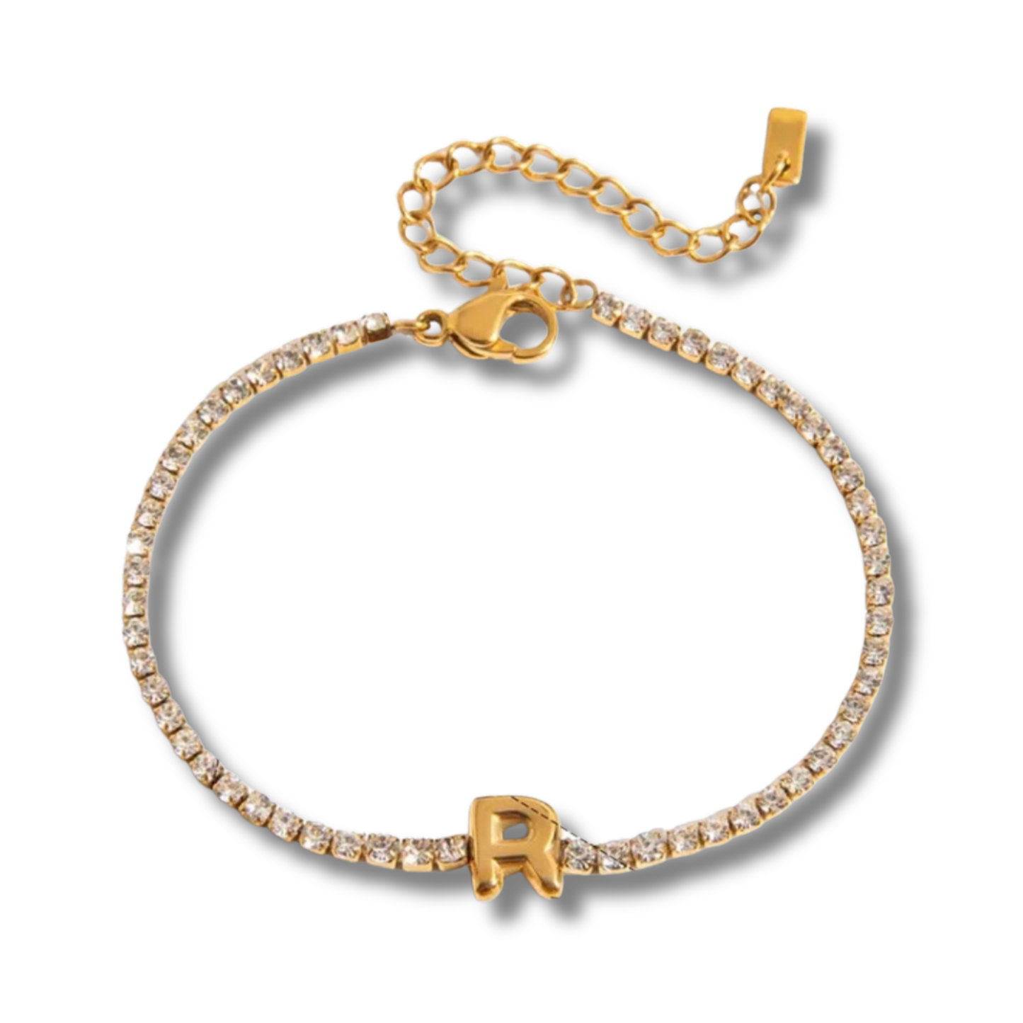 Initial Tennis Bracelet