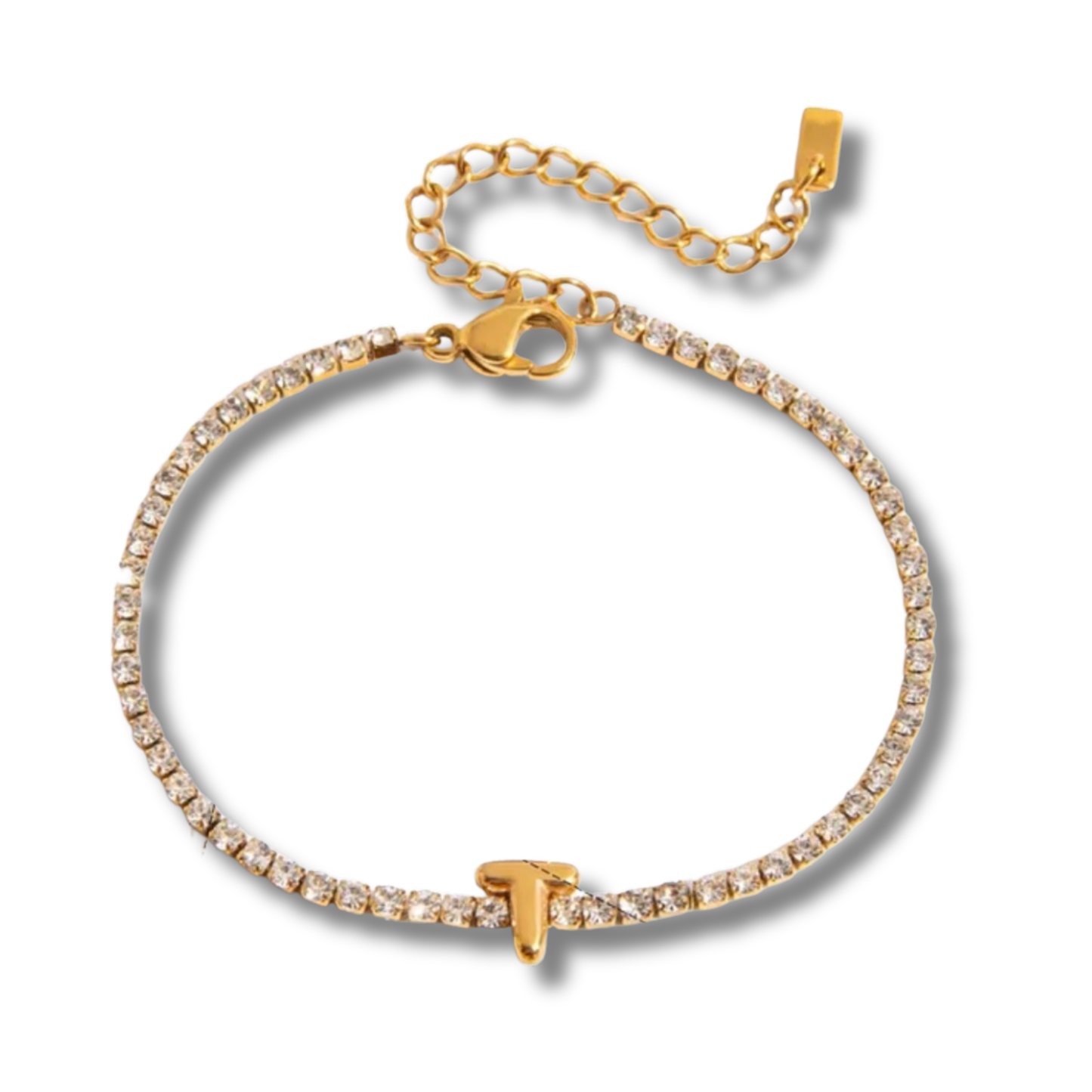 Initial Tennis Bracelet