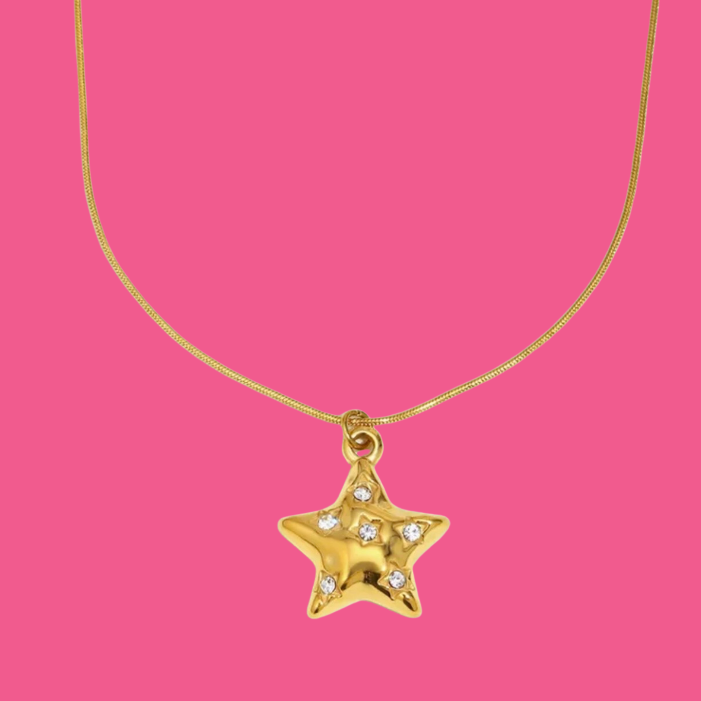 Rhinestone Star Necklace