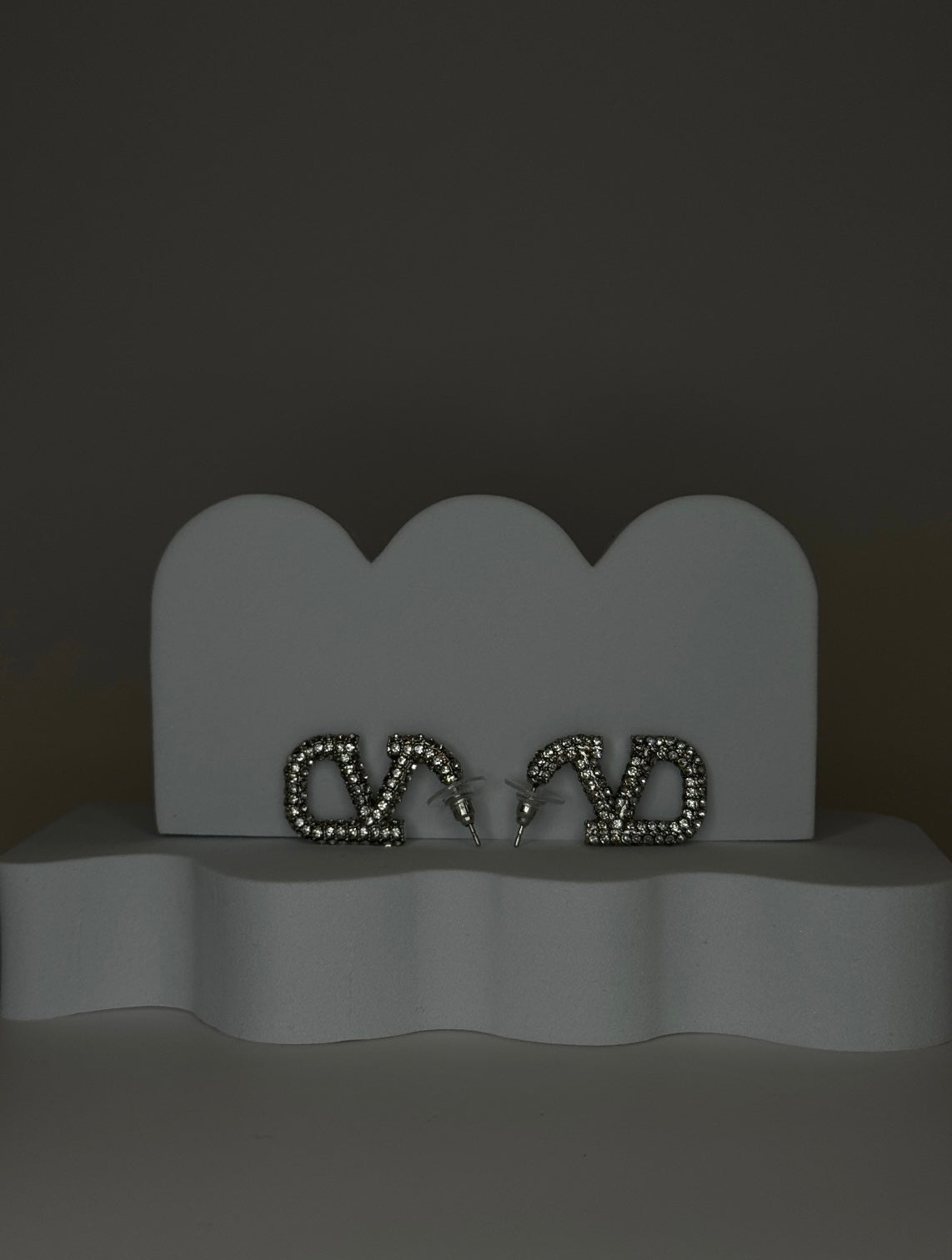 Silver V Dupe Earrings