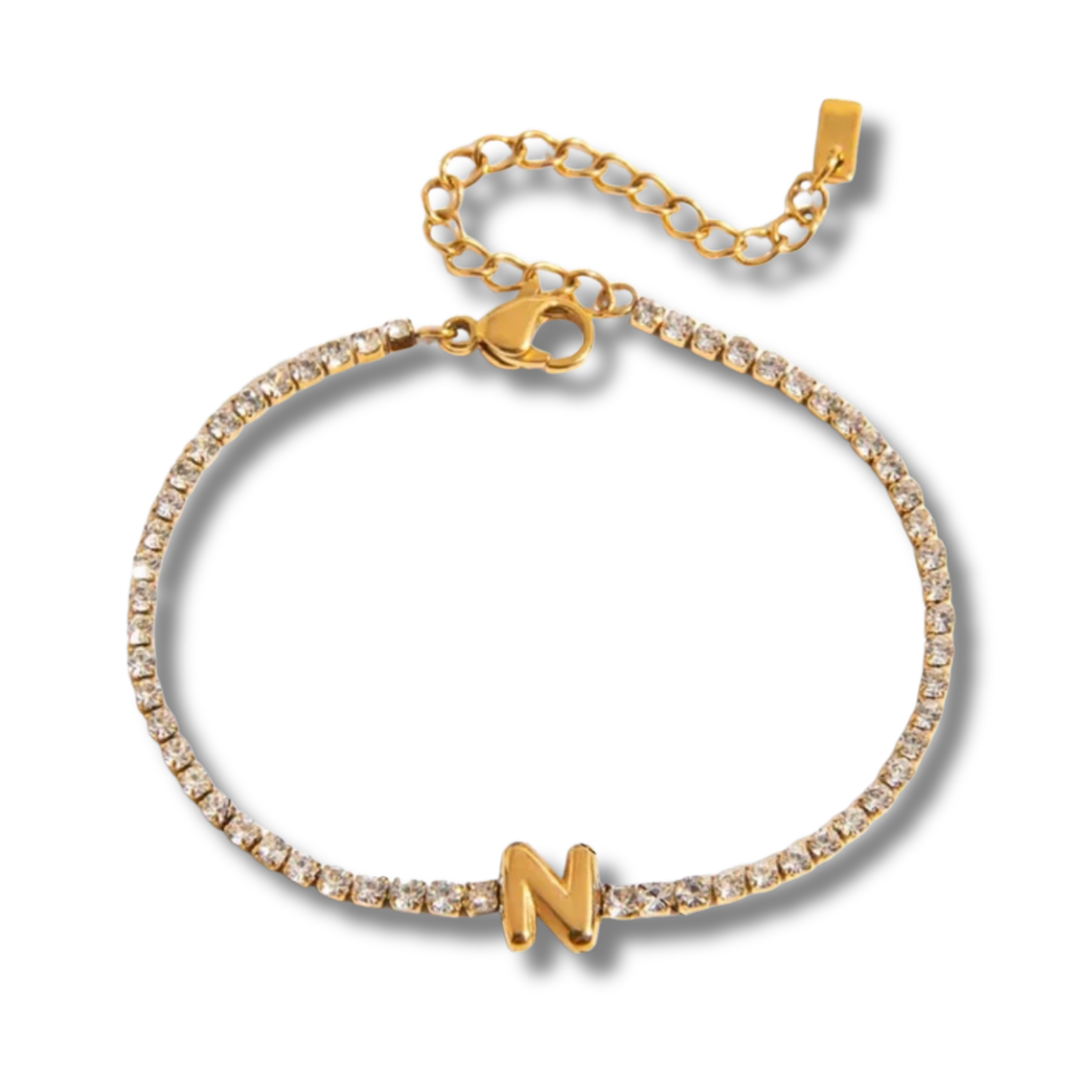 Initial Tennis Bracelet