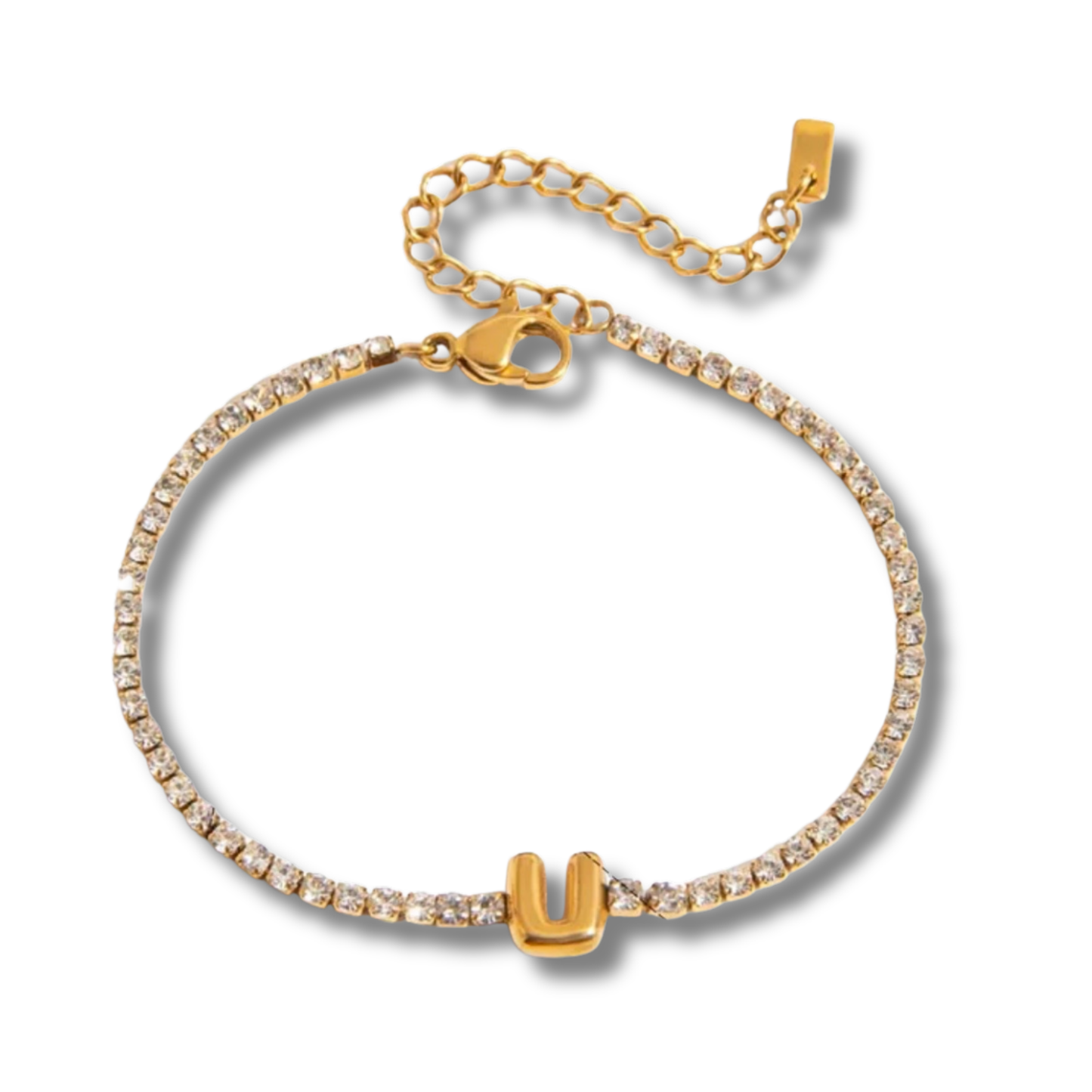 Initial Tennis Bracelet