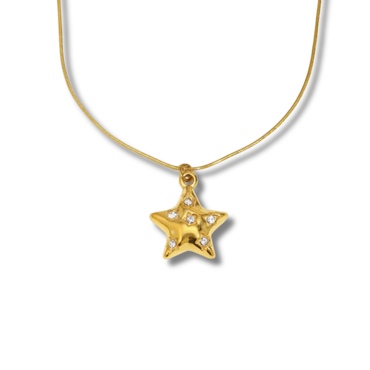 Rhinestone Star Necklace