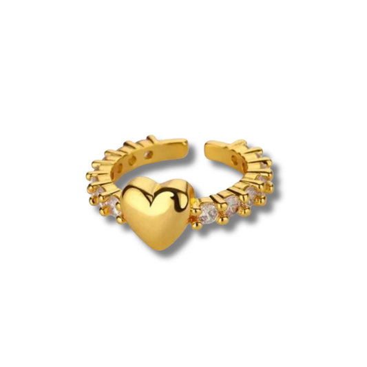 Heart Rhinestone Ring