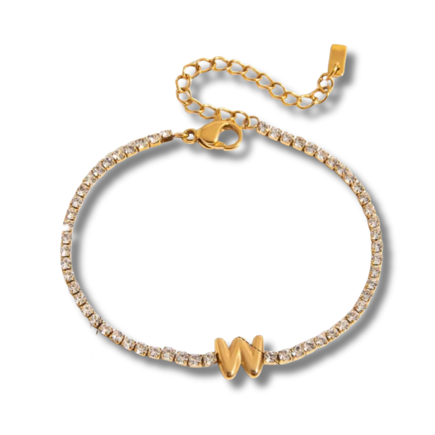 Initial Tennis Bracelet