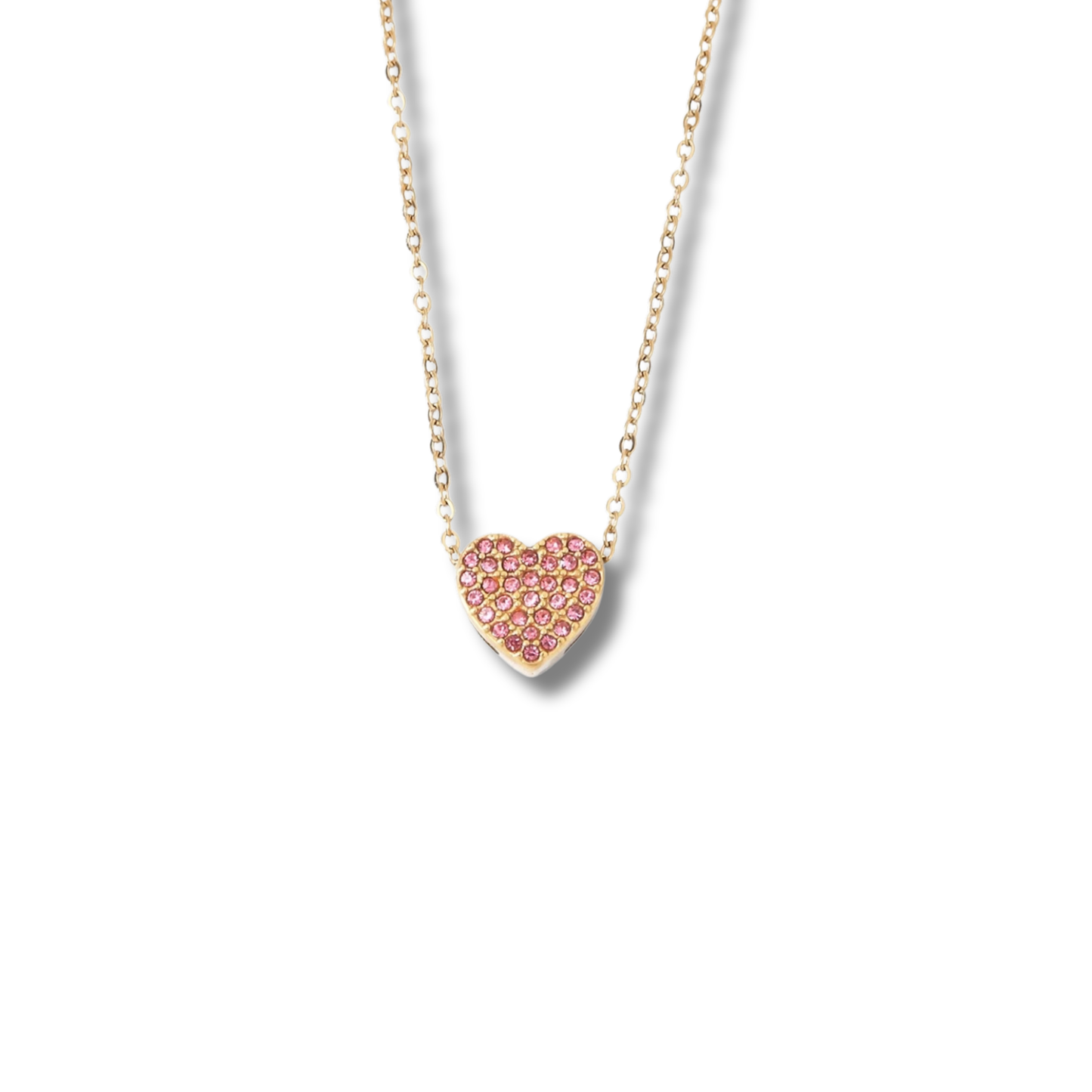Heart Rhinestone Necklace