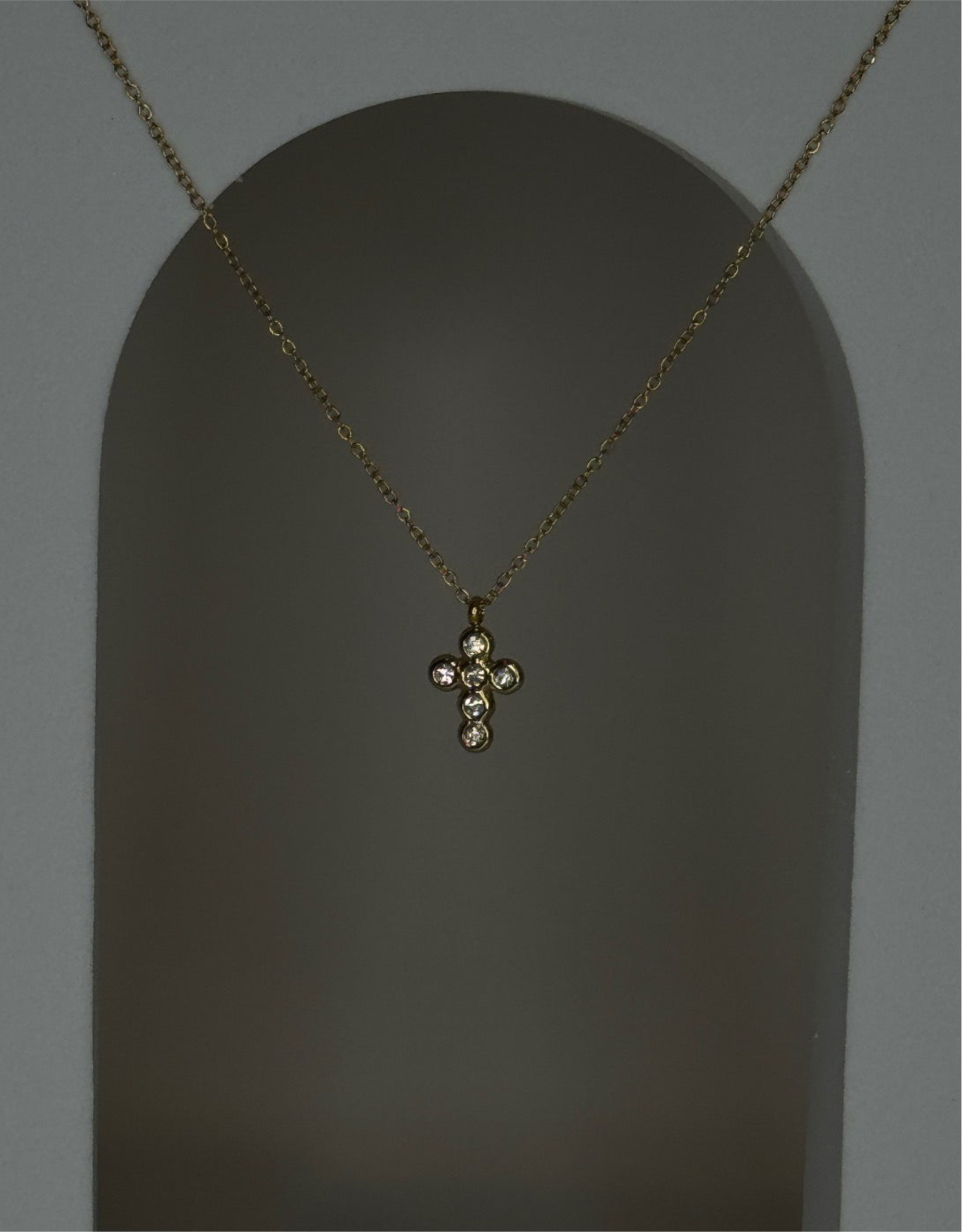 Sparky Small Cross Necklace