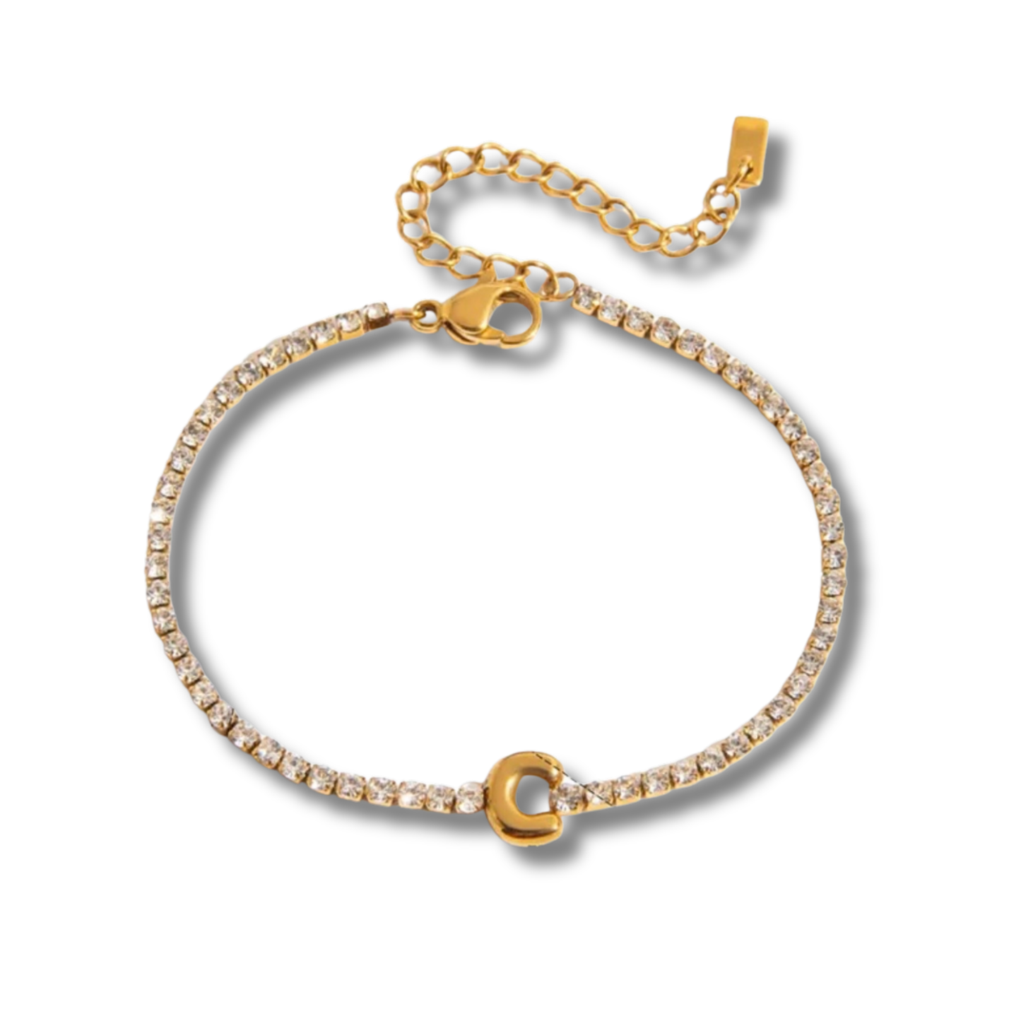 Initial Tennis Bracelet