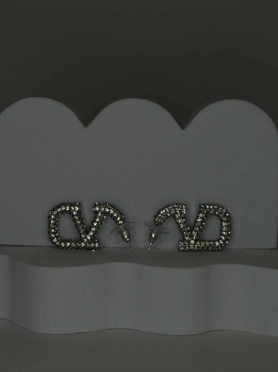 Silver V Dupe Earrings