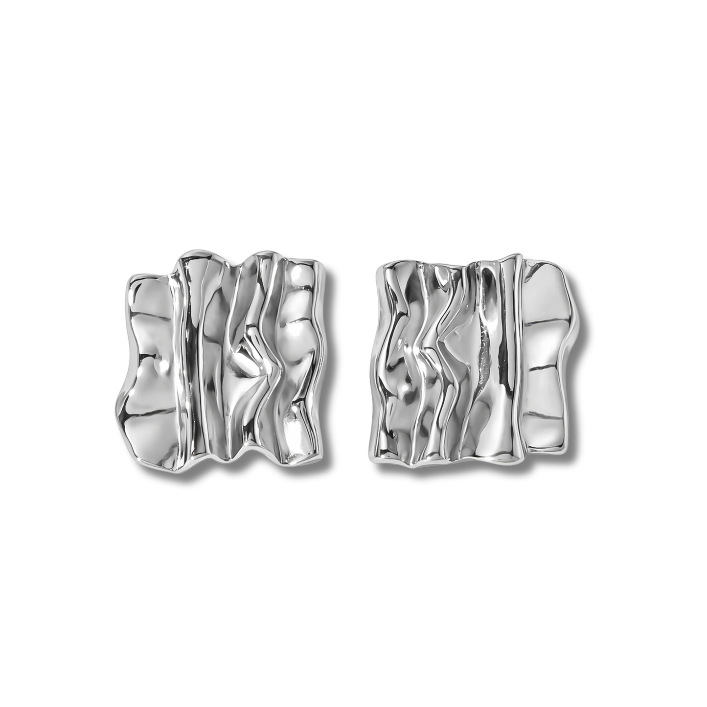 Square Texture Earrings