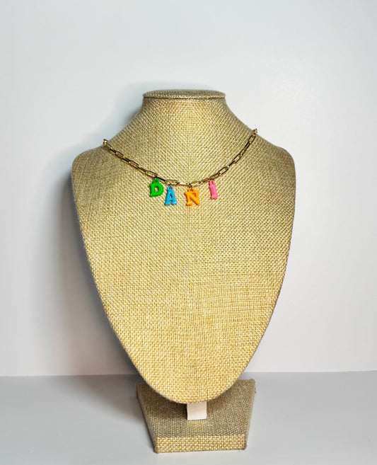Colorful Name Necklace