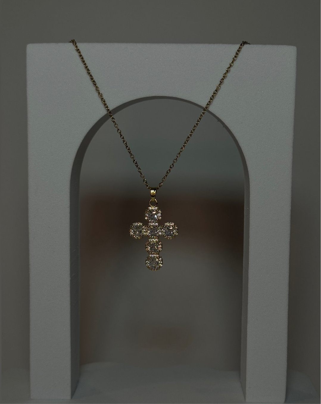 Sparkly Cross Necklace