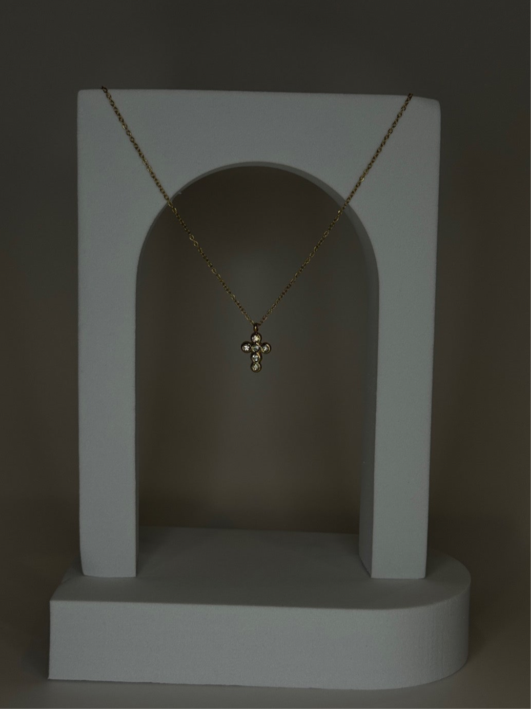 Sparky Small Cross Necklace