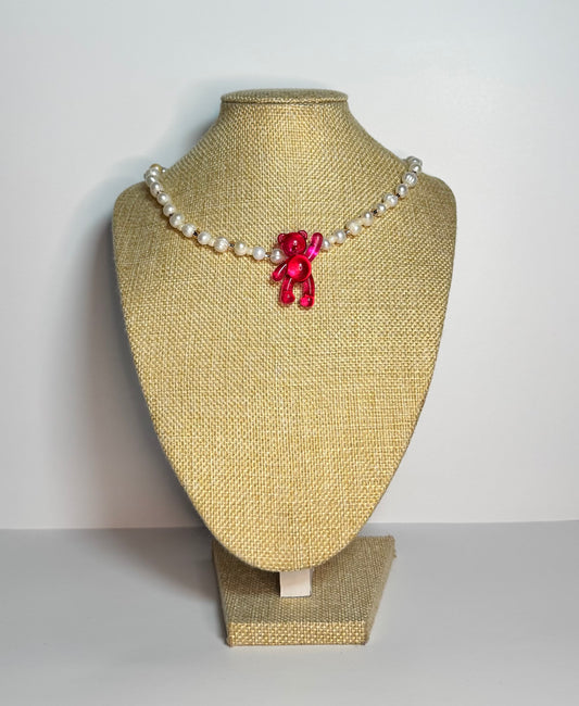 Pearl Bear Necklace