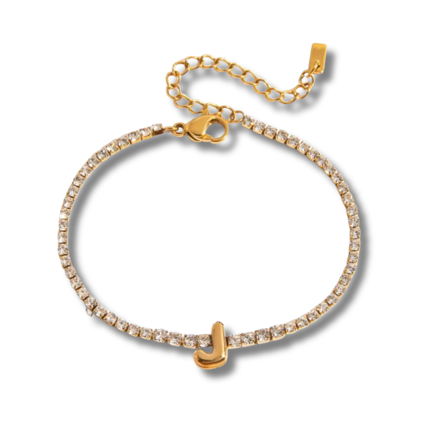 Initial Tennis Bracelet
