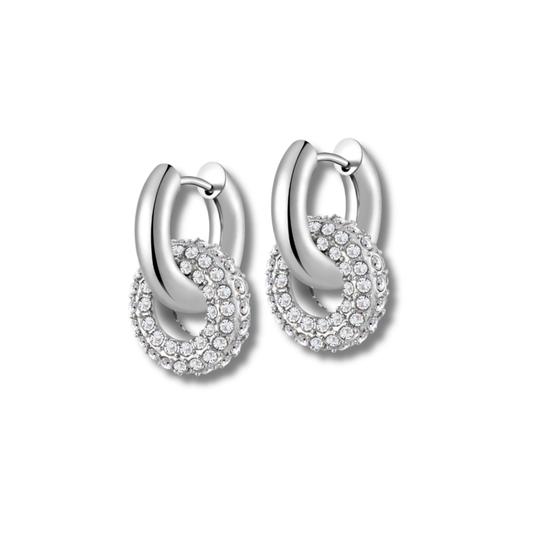 Chunky Rhinestone Huggies