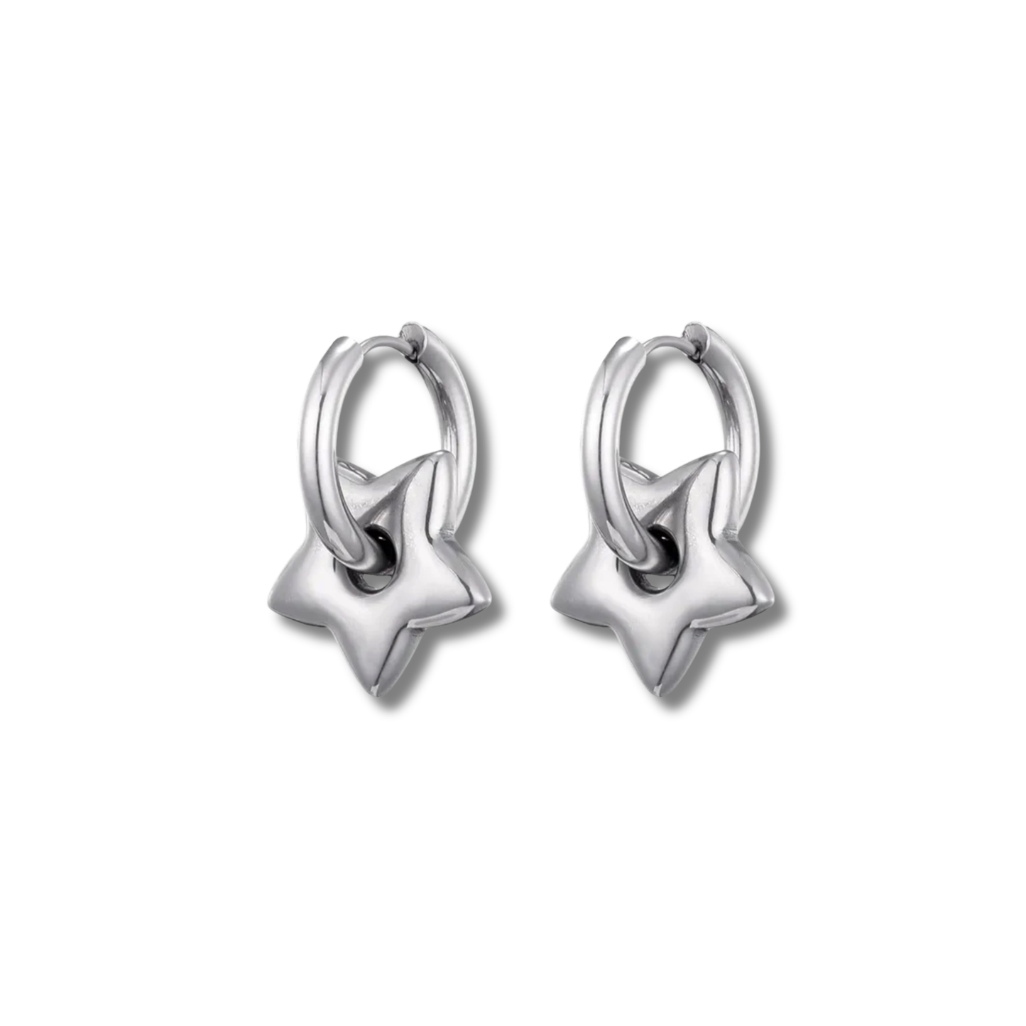 Star Hoop Earrings