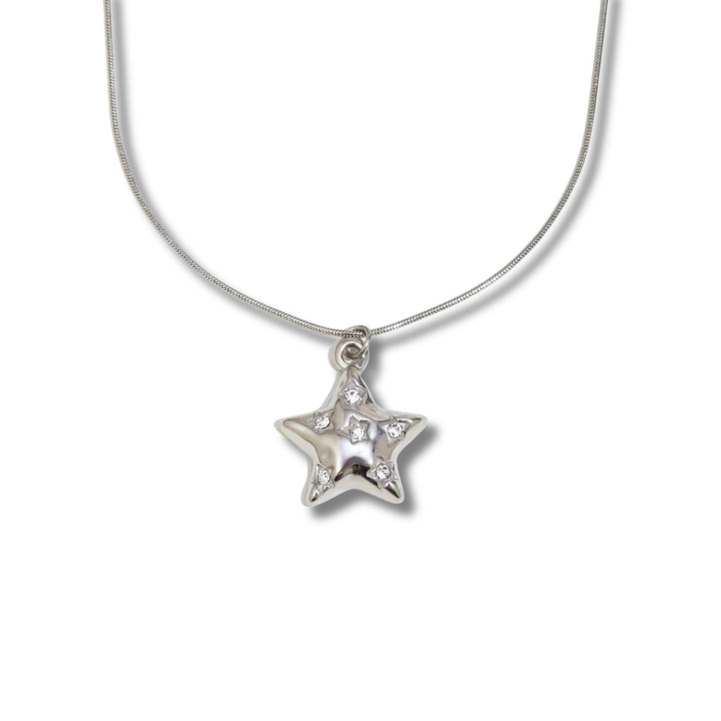Rhinestone Star Necklace
