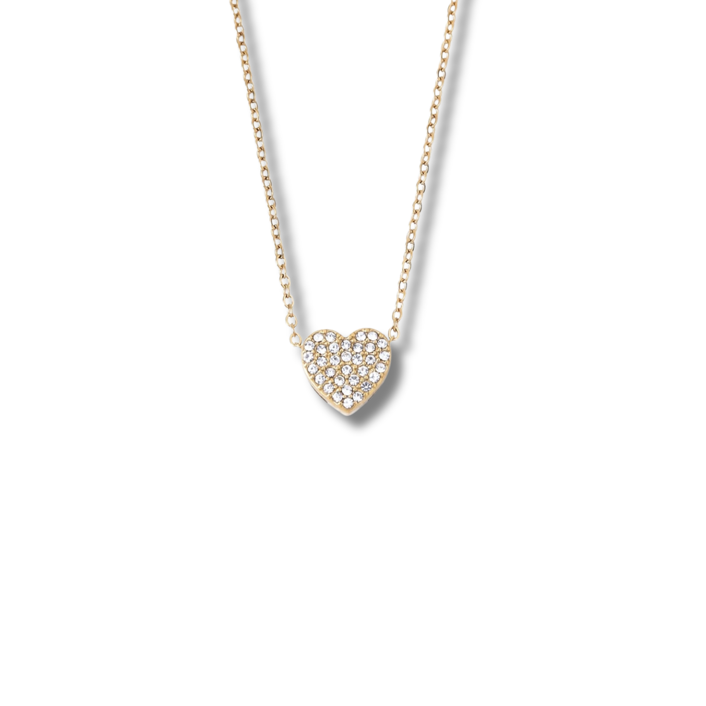 Heart Rhinestone Necklace