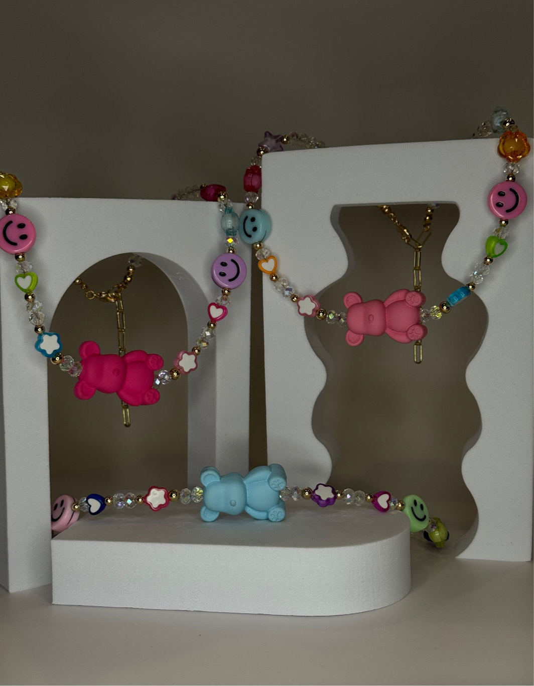 Colorful Bear Necklace