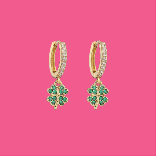 Lucky Huggie Earrings