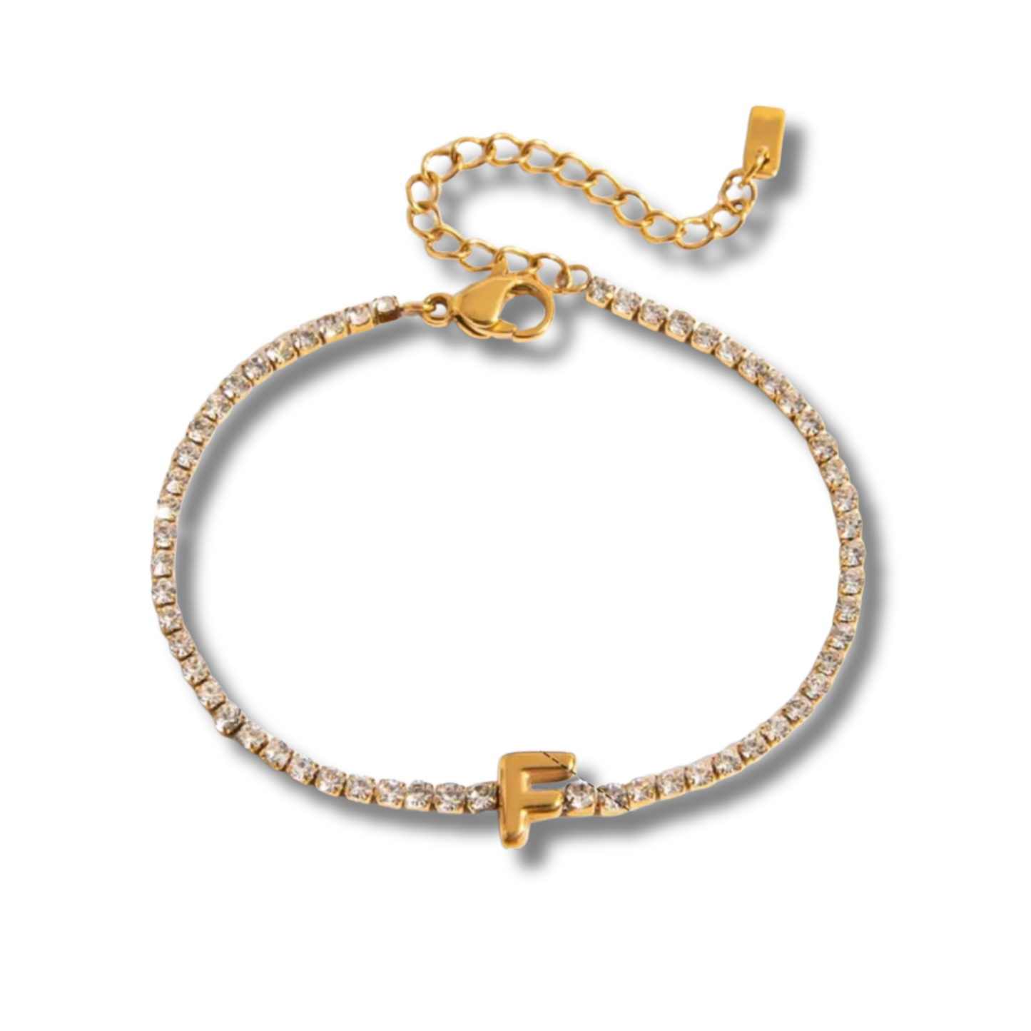 Initial Tennis Bracelet
