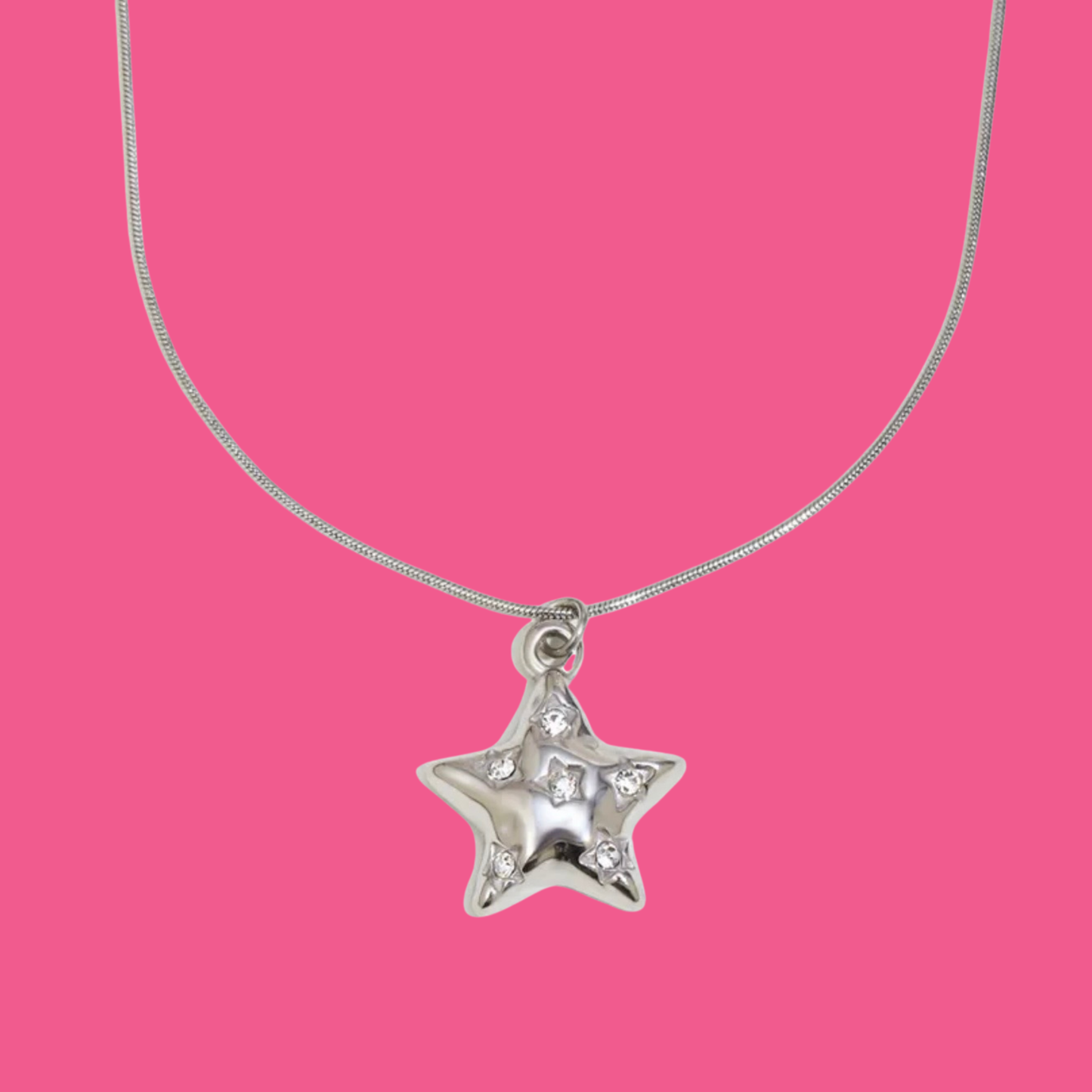 Rhinestone Star Necklace