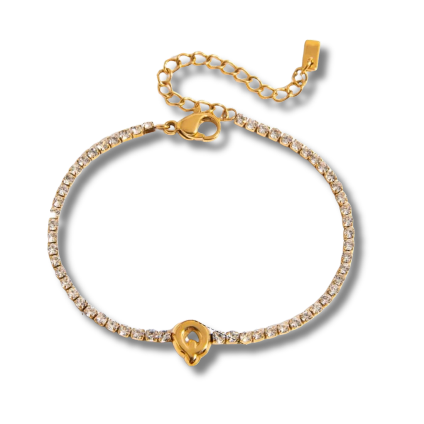 Initial Tennis Bracelet
