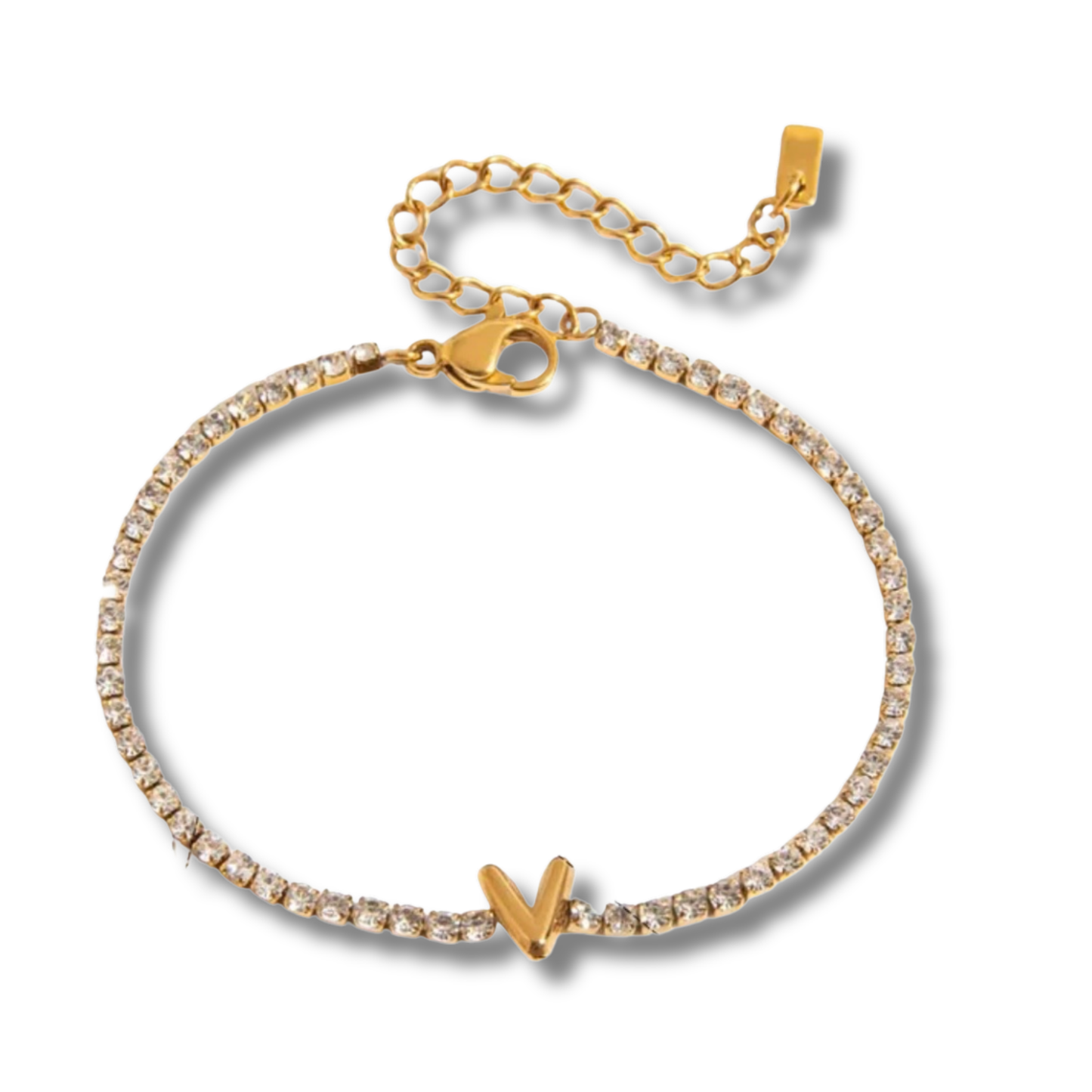 Initial Tennis Bracelet