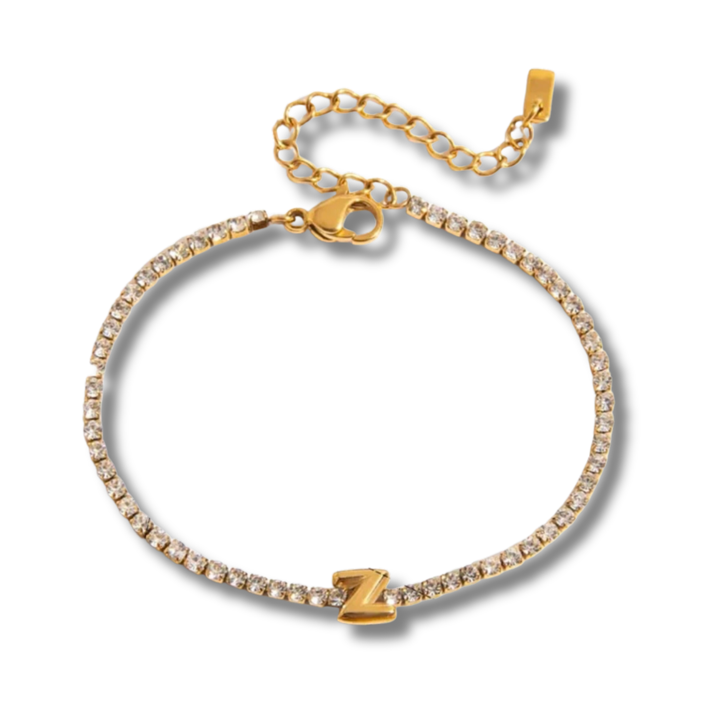 Initial Tennis Bracelet