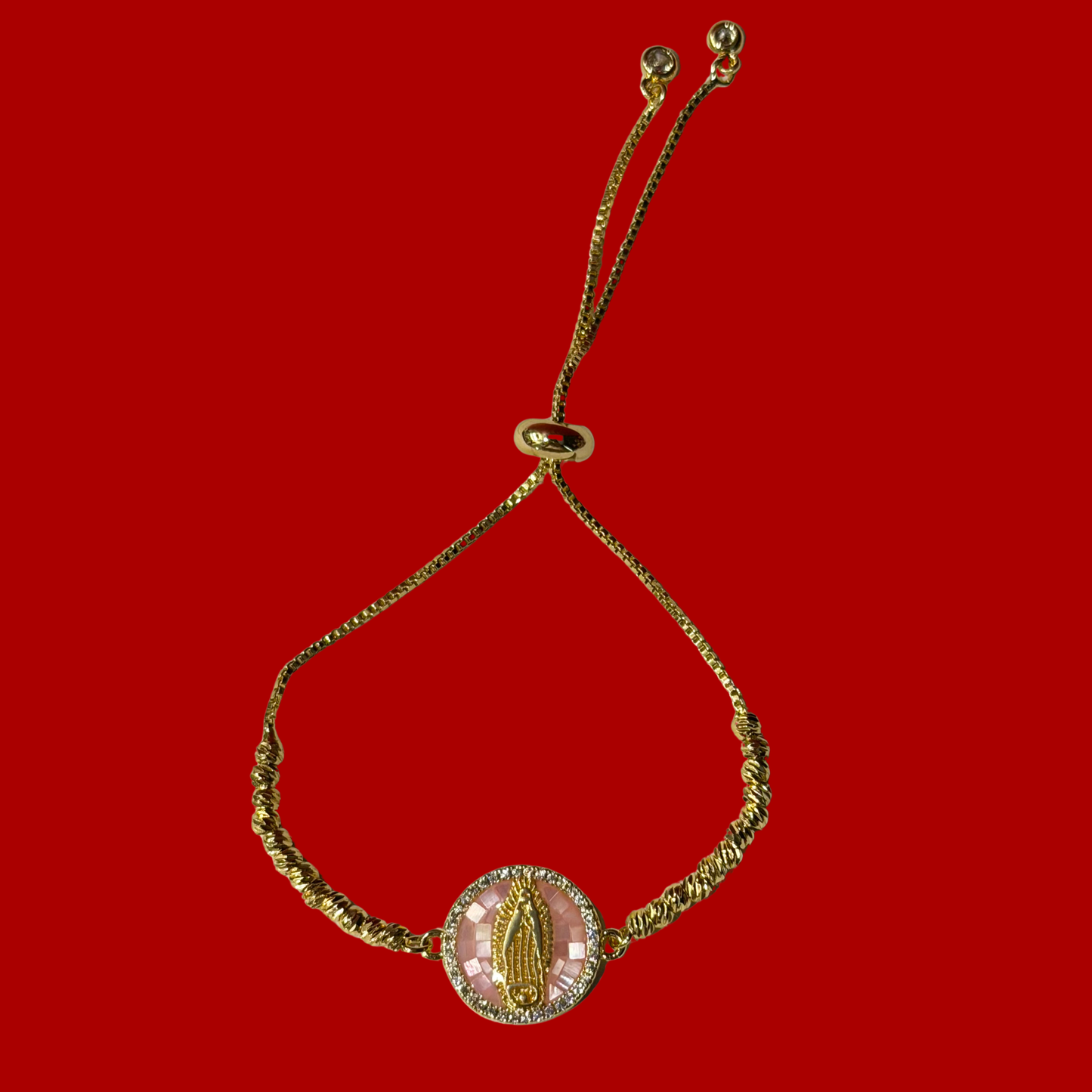 Mother Pearl Virgin Mary Bracelet