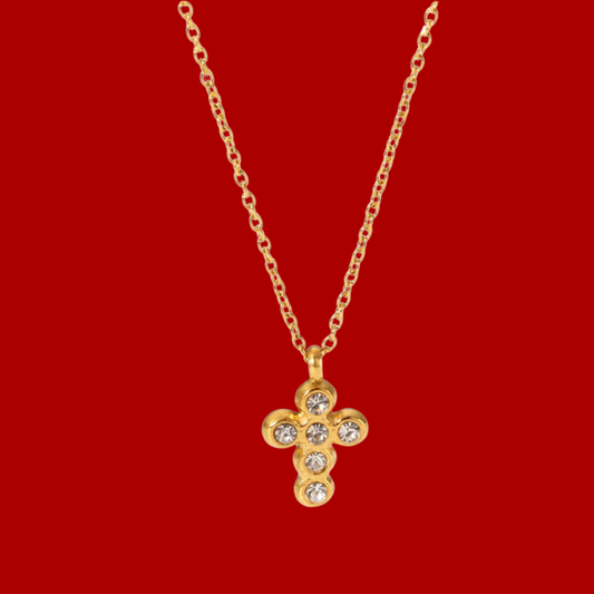 Sparky Small Cross Necklace