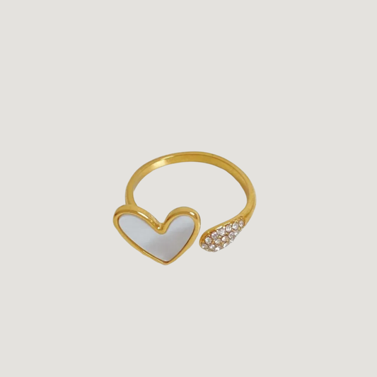 Sparkly Heart Ring