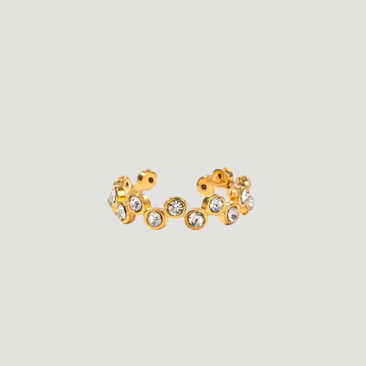 Silver & Gold Sparkly Ring