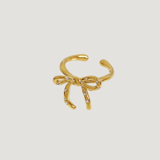 Sparkly Bow Ring