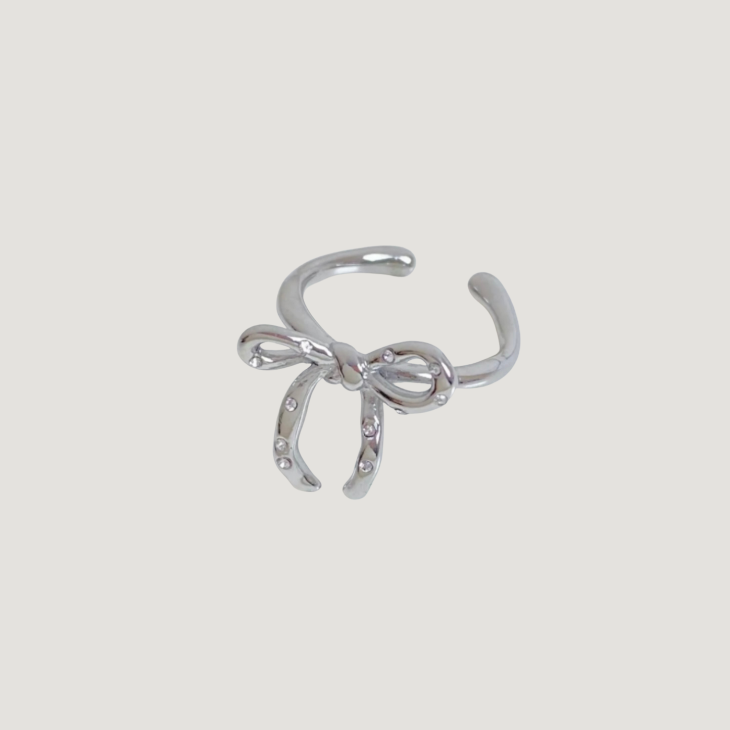 Sparkly Bow Ring