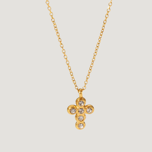 Sparky Small Cross Necklace