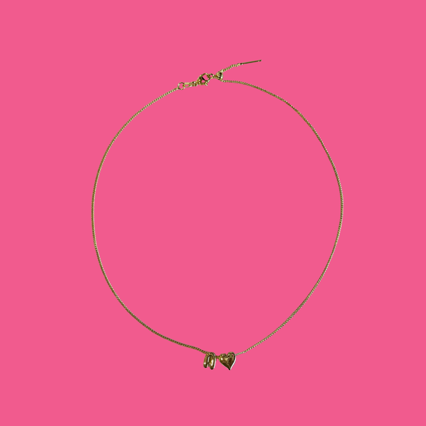 Heart Initial Necklace