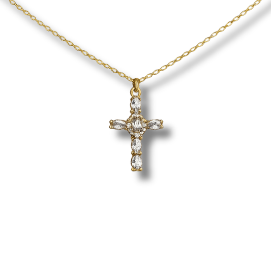 Sparkly Dainty Cross Necklace