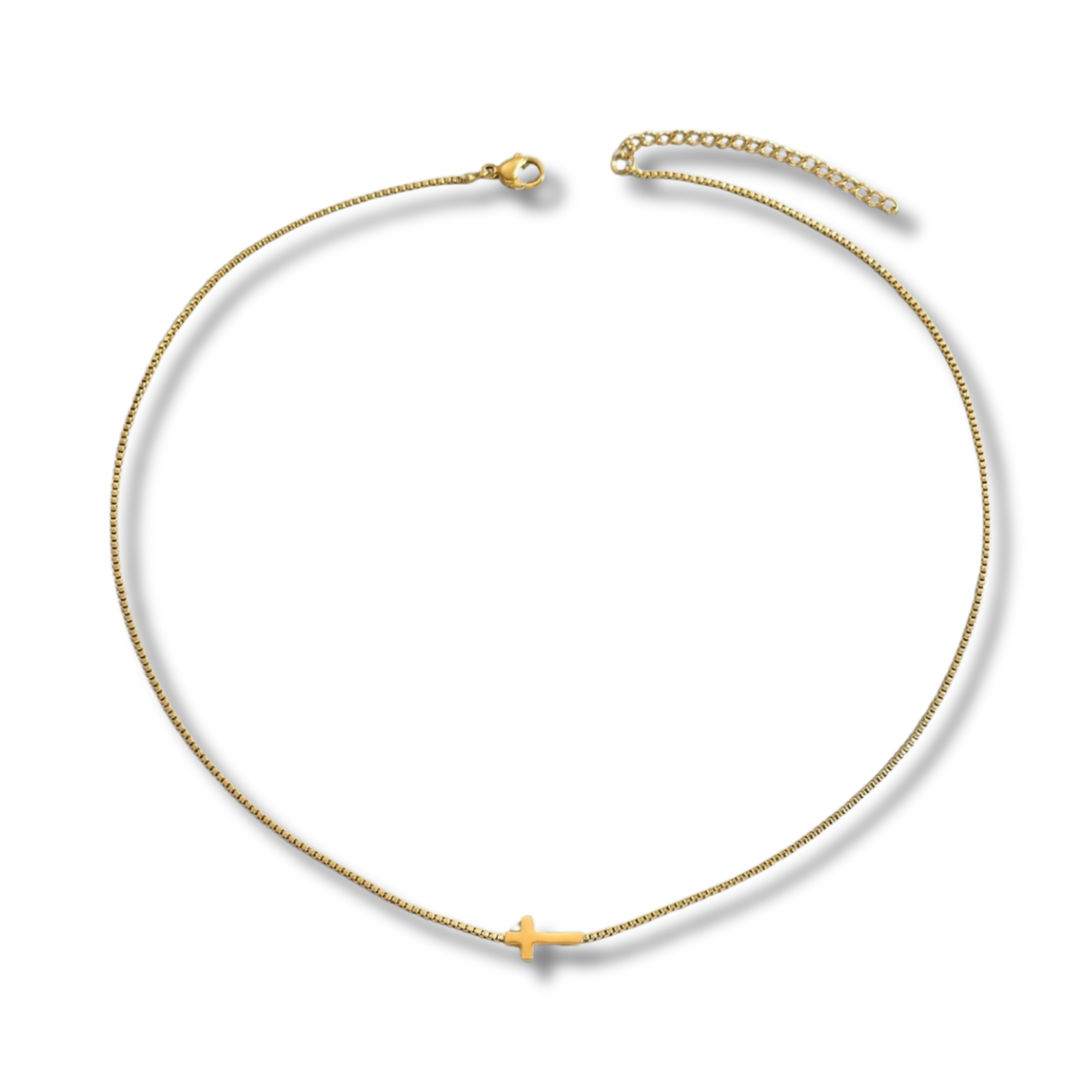 Dainty Gold Cross Necklace