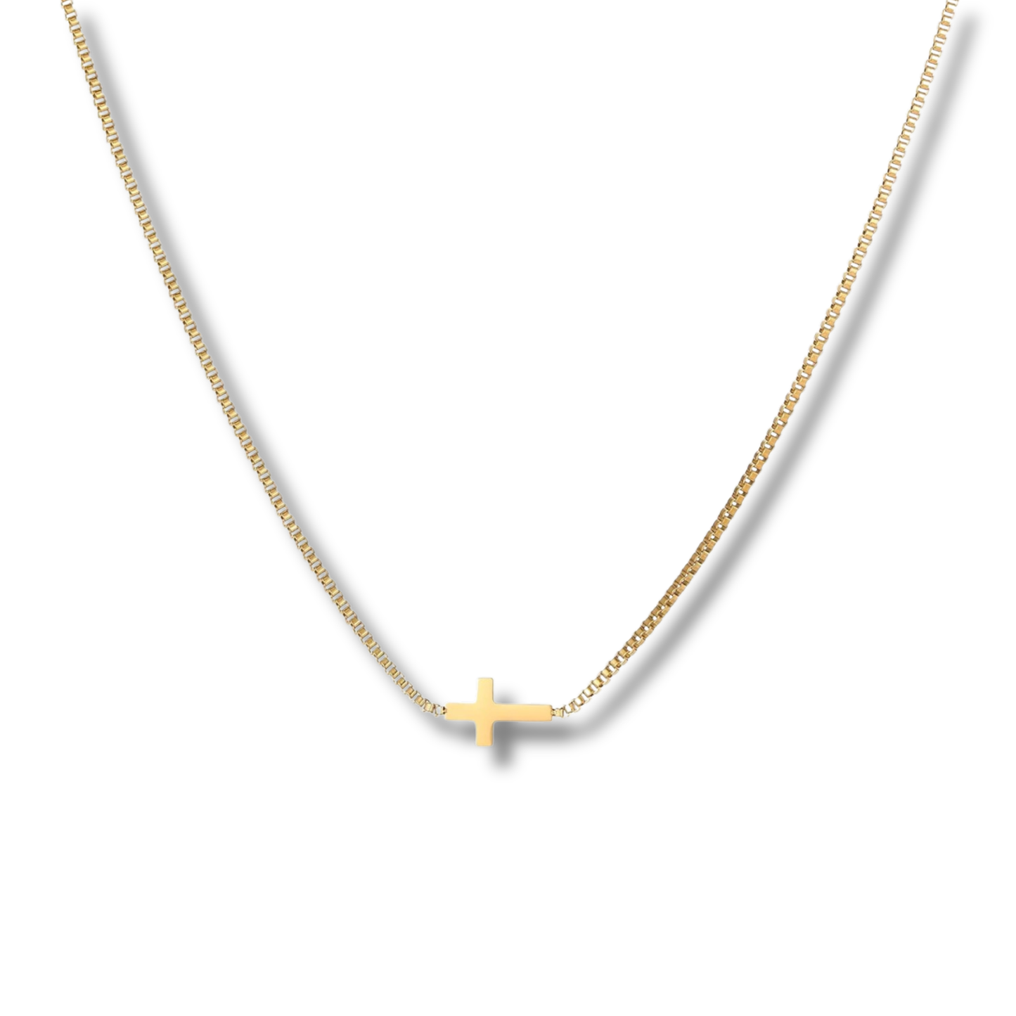 Dainty Gold Cross Necklace
