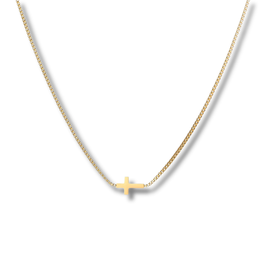 Dainty Gold Cross Necklace